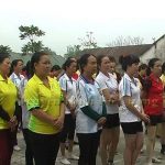 Hội liên hiệp phụ nữ xã Lưu Sơn tổ chức giải bóng chuyền chào mừng ngày Quốc tế phụ nữ 8/3